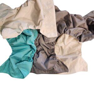 Reusable Cloth Diaper Covers Adjustable Snap Closure Waterproof For Babies Newbo